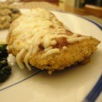Chicken Parmesan with Baked Breaded Chicken Cutlets