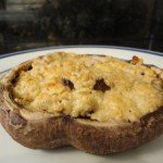 Baked Portabello Mushroom Stuffed with Broiled Blue Cheese #1
