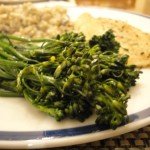 Broccolini on Plate