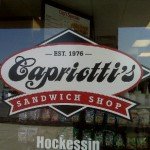 Capriotti's Window Sign