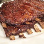 Oven Cooked Smoked Barbeque Pork Ribs