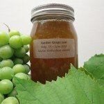 Garden Grape Jam in Mason Jar