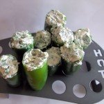 Jalapenos stuffed with cream cheese
