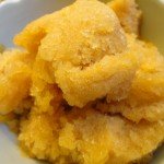 Fresh Homemade Peach Sorbet