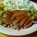 Carl's BBQ Two Meat and Two Sides Plate
