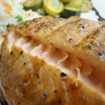 Perfectly Grilled Salmon on Plate