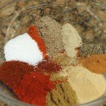 Simple dry rub ingredients made at home