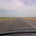 Road to Meade, KS on Highway 54
