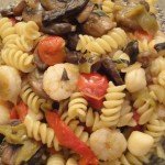 Spicy Seafood Ratatouille with Rotini Pasta