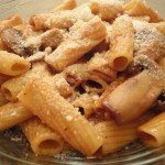 Pasta with Mushroom Marinara Sauce