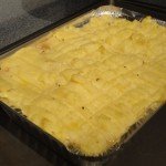 Turkey Cottage Pie Baked and Ready to Eat