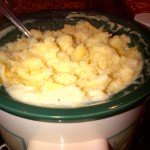 Mash Potatoes Kept Hot in a Crock Pot