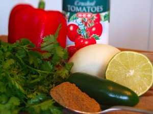 Easy Homemade Salsa - Ingredients