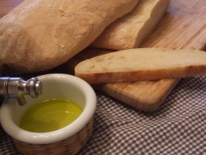 Ciabatta with olive oil
