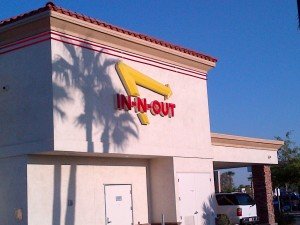 In-N-Out Burger with Palm Trees