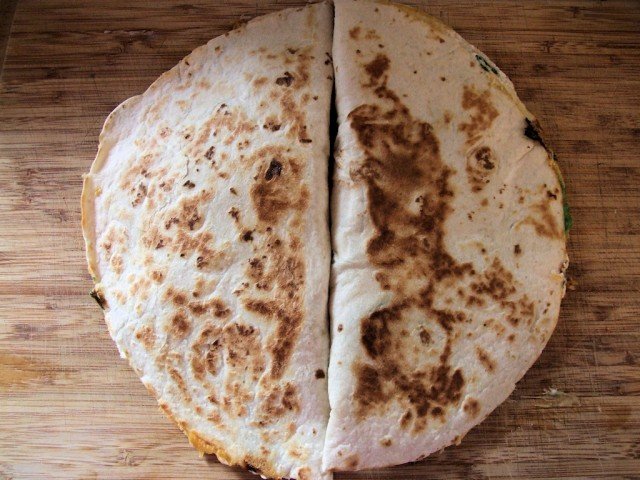 Cooked quesadillas