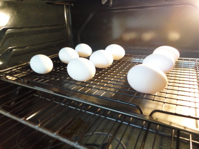 Eggs Baking in the Oven