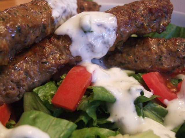 Lamb Kofta Kebabs with Tzatziki