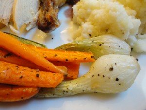 Roasted Carrots and Spring Onions