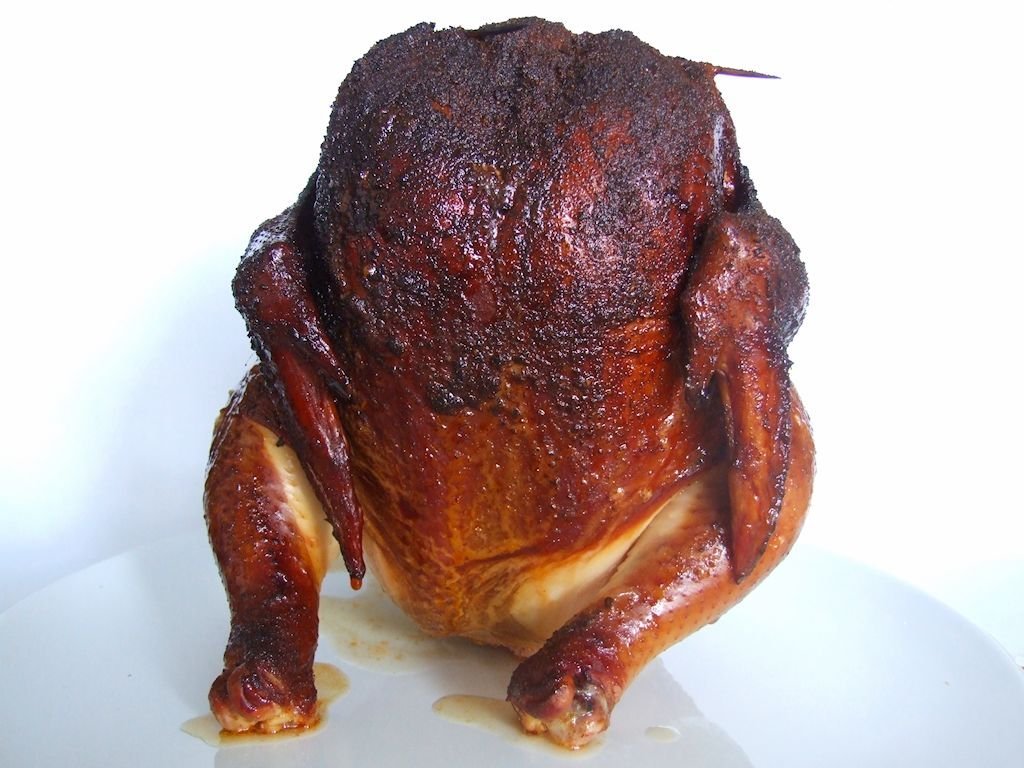 Beer Can Chicken posing for the camera