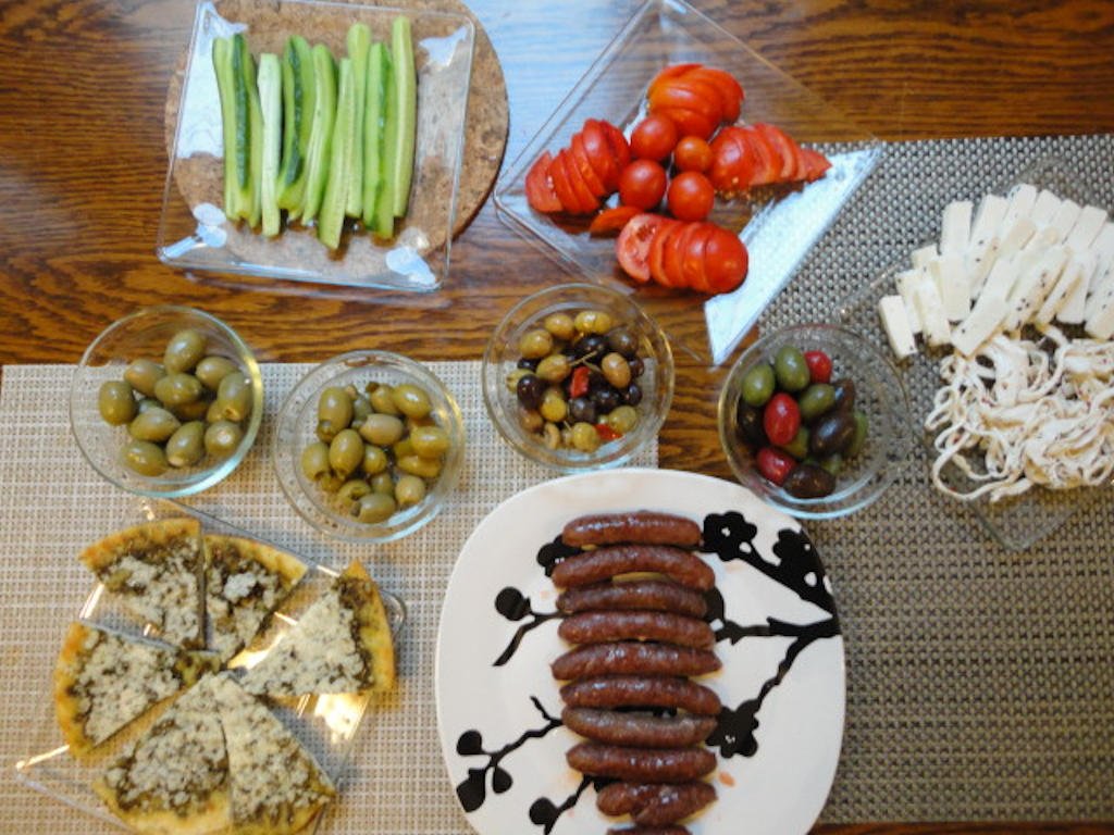 Mezze Served At Home