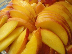 A Bowl of Fresh Sliced Peaches