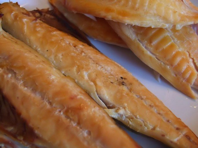 Smoked mackerel and tilapia