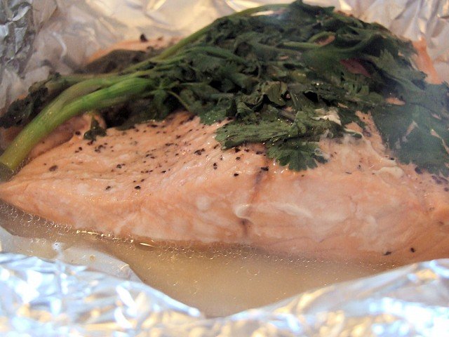 Oven Steamed Salmon