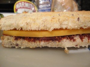 Marmite & Cheddar Cheese Sandwich