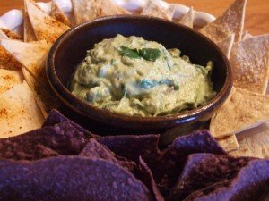 Roquamole guacamole with home made tortilla chips