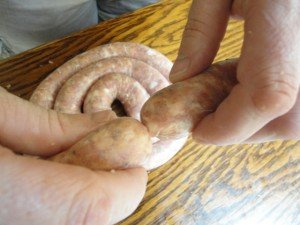 Making Homemade Sausage Links from a Sausage Coil