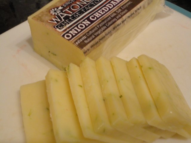 Onion Cheddar Cheese from the Watonga Cheese Factory