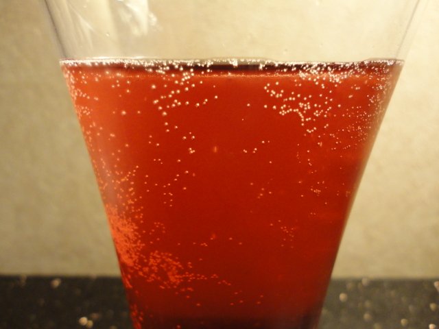 Julian Cherry Bomb Hard Cider in Glass