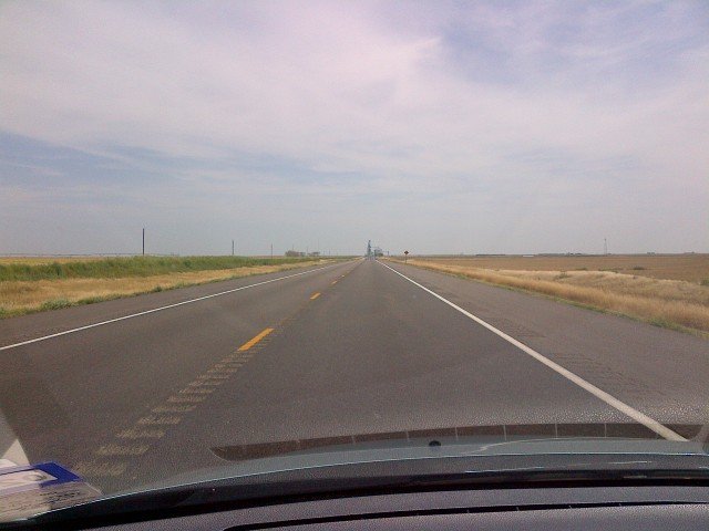 View of the Road Towards Liberal, KS