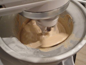 KitchenAid Ice Cream Maker with Coffee Ice CReam Batter Added