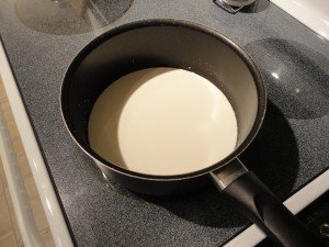 Half-N-Half In Sauce Pan to be Heated