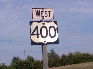 U.S. Route 400 Roag Sign