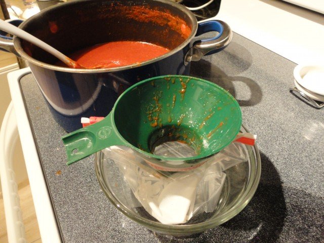 Preparing Marinara Sauce to be Frozen