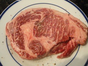 Raw Hand Cut Prime Grade Rib Eye Steak