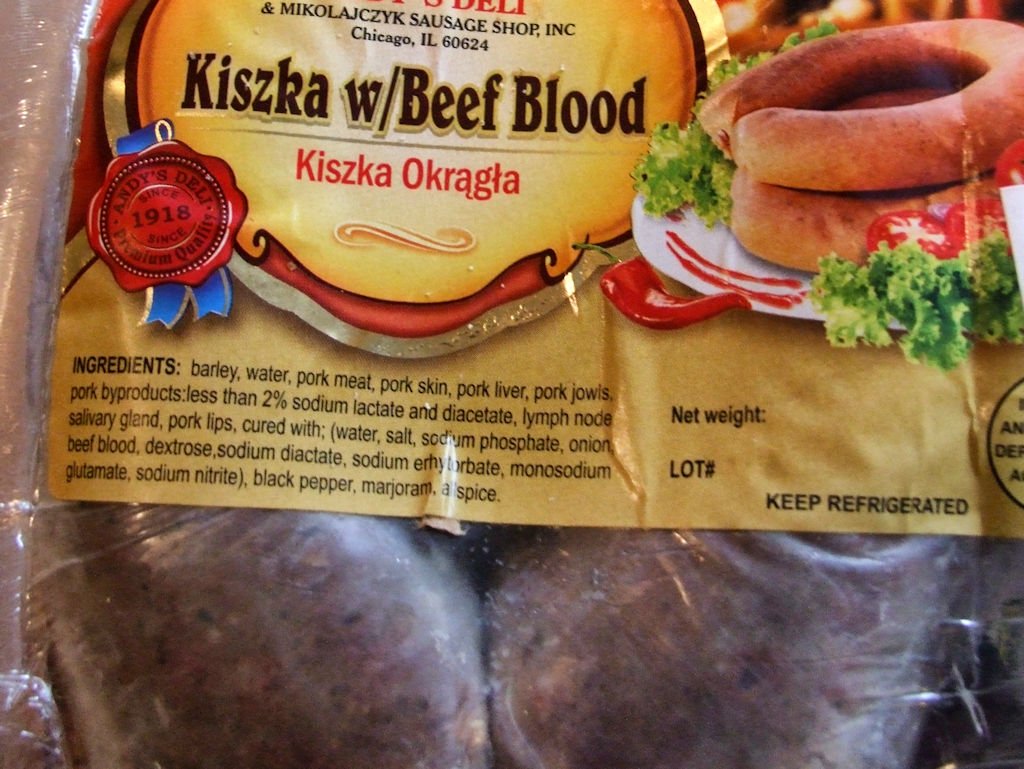 Polish Kiska Blood Sausage